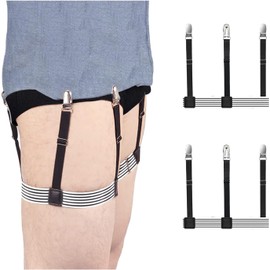 Sujetadores Elásticos Camisa Hombres Oficina Talla Única Con Antideslizante Abrazaderas de Bloqueo