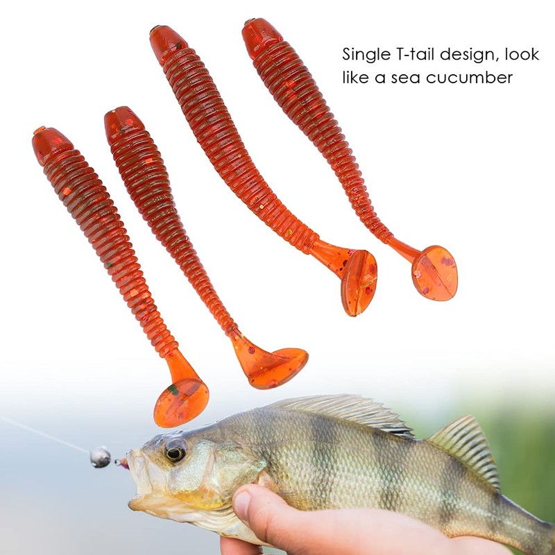 50 Pcs 5cm Fishing Lures, Fishing Baits Soft Plastic Fishing