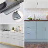 MOROBOR Finger Edge Pull, 8pcs Concealed Handle Modern Style Drawer