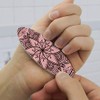 Henna Flower Art Tattoo Marriage Double-Sided Oval Nail File Emery