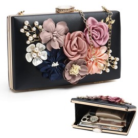 Clutch Purses for Women, Evening Clutch Clutch Purses for Women Formal, Banquet Bag with Floral Decoration, Gatherings
