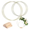 Metal Rings for Crafts, 3-Piece Set Metal Ring with Base,