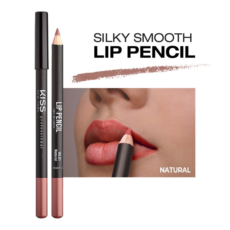 Kiss New York Professional Slim Long-Wear Lip Liner Pencil, Matte