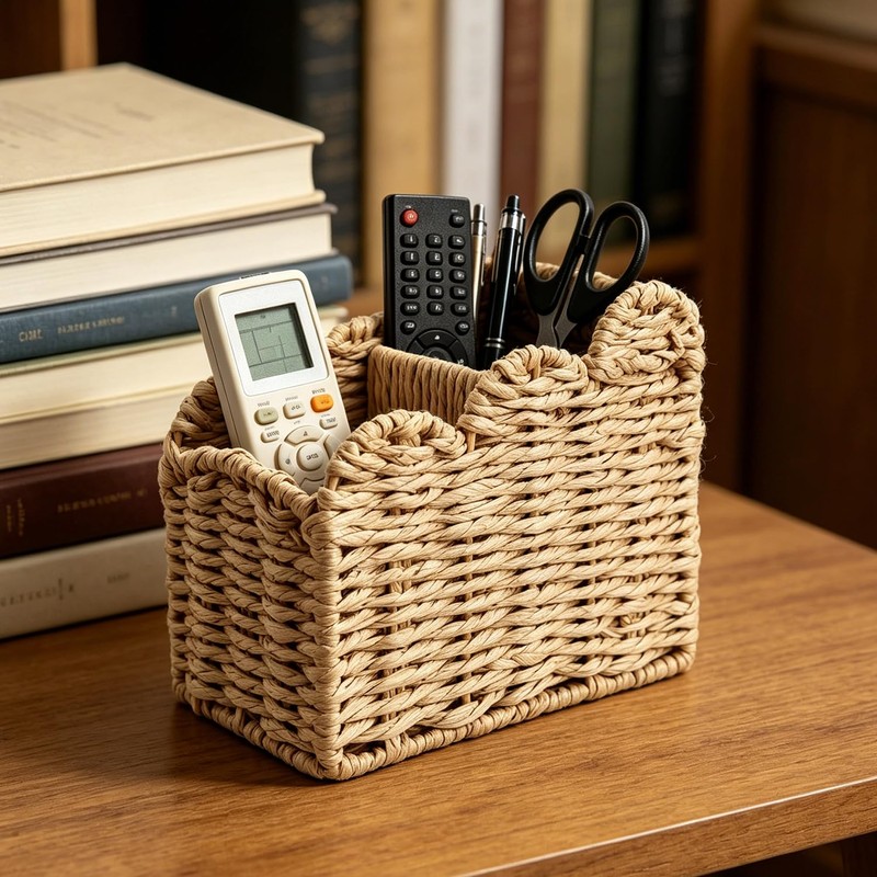 Remote Control Holder, 2-Slot 5.7 x 3.7 x 5.5" Paper
