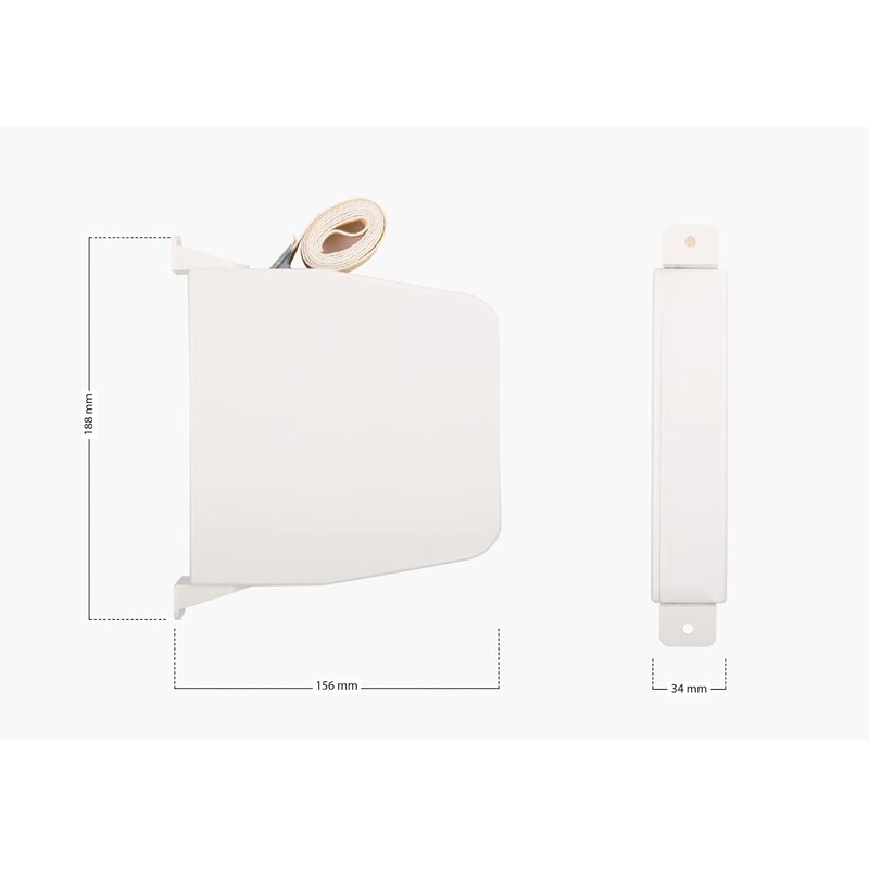 Schellenberg Screw-in Winder with Mini and Maxi Strap, White, 50802