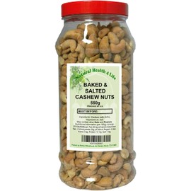 Natural Health 4 Life Baked and Salted Cashew Nuts 550g