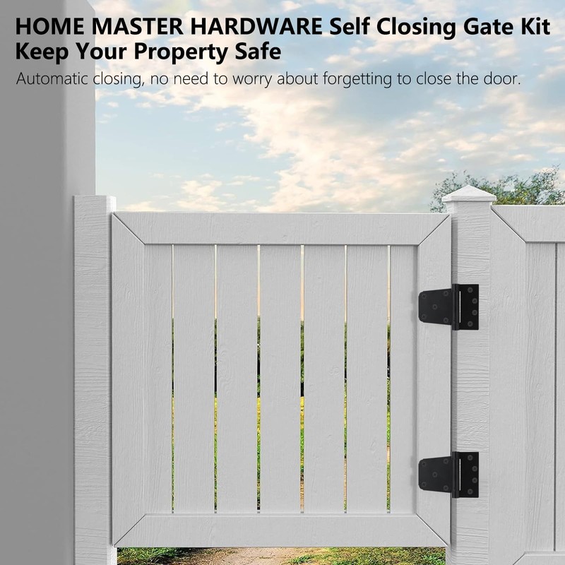 Self-Closing Spring Gate Hinge 3-1/2" Heavy Duty Automatic T Hinges