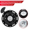 Recoil Starter Pull Start Assembly with Black Pull Cord for