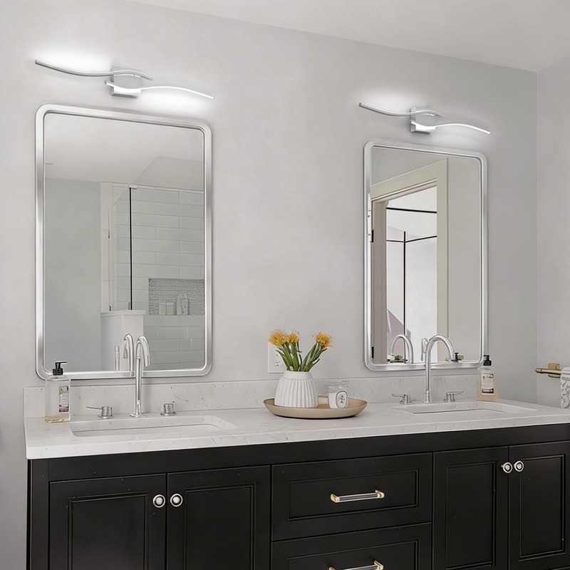 Espird 23inch Led Bathroom Vanity Light Bar, Brushed Nickel 5CCT