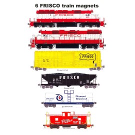 Frisco Freight Train 6 magnets Andy Fletcher