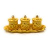 Houlu 3 Altar Cups Set, Ceramic Holy Water Offering Cup,