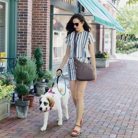 Travelon Anti-theft Signature 3 Compartment Crossbody Bag, Sable, One Size, Anti-theft Signature 3 Compartment Crossbody Bag