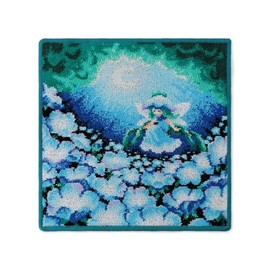 Faylor 1I1125013030958 Nemophila Fairies Women's Wash Towel, Blue, Free, blue, Free size
