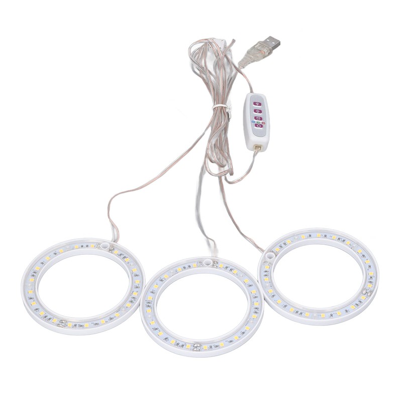 LED Plant Grow Lights Full Spectrum USB Growing Light Timing