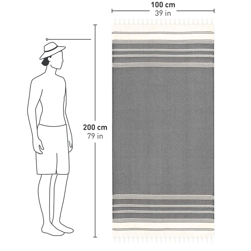 Hammam towel - Beach towel XXL made from 100% recycled