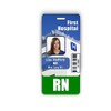 RN Badge Buddy Vertical w/Height & Weight Conversion Charts (Green)