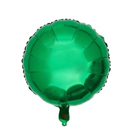 Green Foil Balloons, Round Shape 10pcs Big Mylar Balloons Helium Balloons for Birthday Baby Shower Wedding Party Decoration 18 Inch