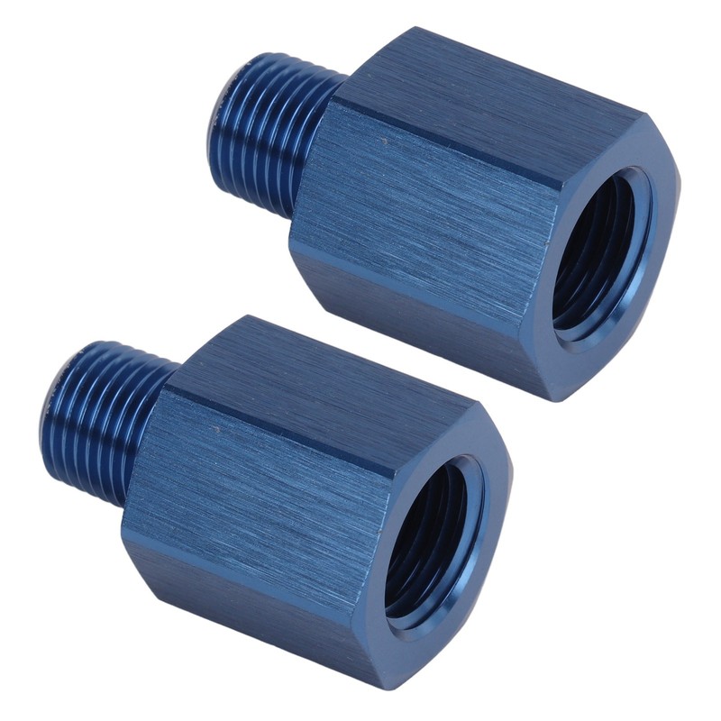 1Pair Pipe Fitting Adapter Blue Perfect Sealing Rustproof 1/8 NPT