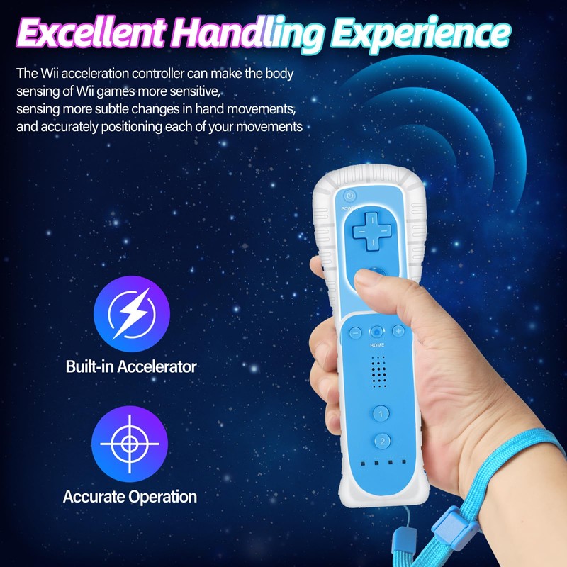Yosikr Wireless Remote Controller for Wii Wii U, No Motion