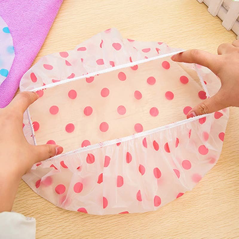 VTECHOLOGY Bath Cap, Waterproof Shower Hats, Reusable Plastic Bath Caps,