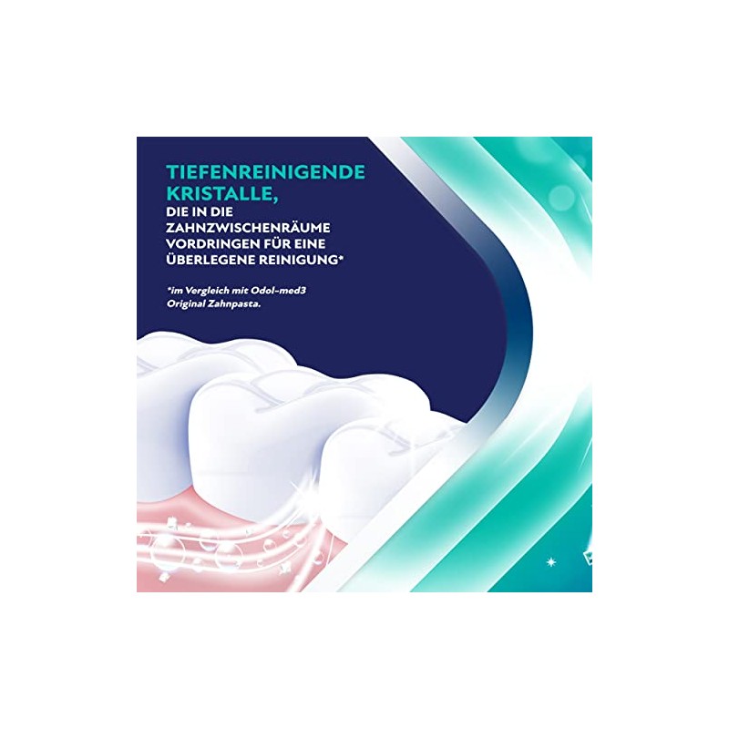 Odol-med3 Extreme Fresh Toothpaste, Strong Fresh, Respiratory Protection, Caries Prophylaxis,