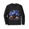 Texas Blue Bonnet, versteinertes Holz und neun gebändertes Gürteltier Langarmshirt