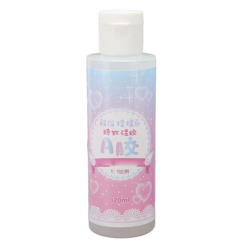 Liquid Translucent Silicone DIY Elasticity Kneaded Squeezed Clear Silicone Rubber