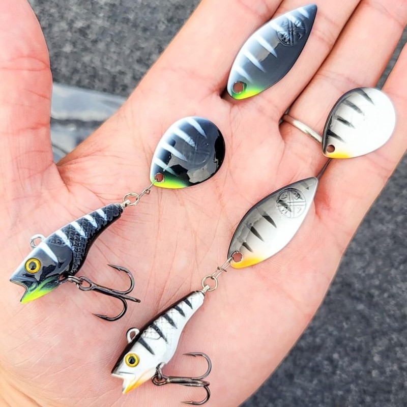 LMAB Good Vibe Jig Spinner with Interchangeable Blade Jig Spinner