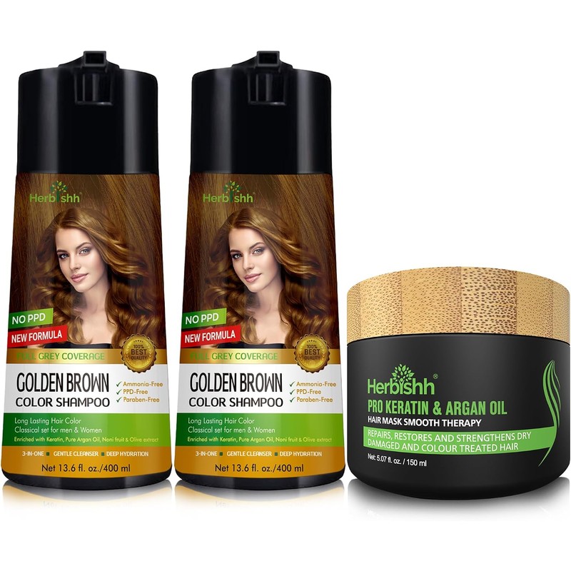 Herbishh Champú de color para cabello - Champú y acondicionador