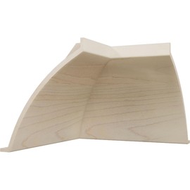 3 11/16"P x 4 3/16"H WM291 Americraft Solid Hardwood Stain Grade MiterLink Crown Moulding Inside Corner, Maple (Matches Moulding MLDW01X05WM291MA)