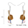 RAIDIN Cute Acrylic Sport Balls Dangle Hook Earrings Jewelry for