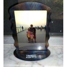 MAGIC HAT BEER PICTURE FRAME 4x6 Photos 2 SIDED MENU TABLE TENT RARE 8" x 6"