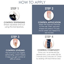 IBD Pro-Hybrid Nail Control Gel, White LED/UV Nail Enhancement Gel, 2 oz