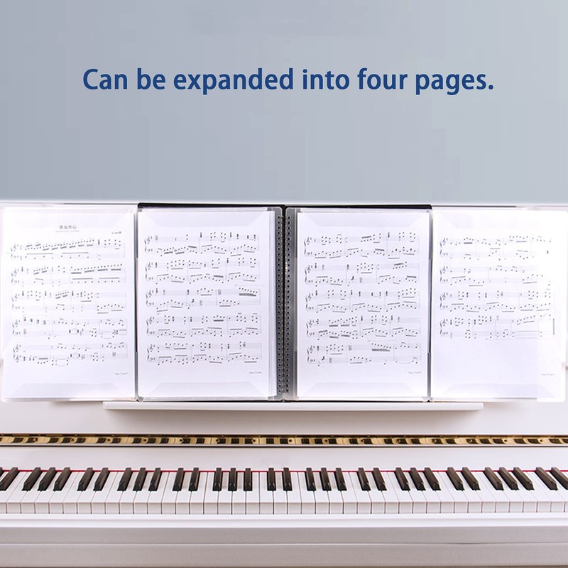 Music Note Folder Spiral Binding Double Sided File Plastic Writeable