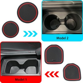 ZOXOQ Center Console Liner for Acura RDX Accessories 2019 2020 2021 2022 2023 2024 Door Slot Mat Anti Dust Cup Holder Insert Auto Interior Pocket Pad Non-Slip Console Slot Trim, 21PCS (Red)