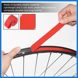 VekAuto 24" Bike Wheel Rim Strip Rim Tape Liner Inner Tube Band PVC Red Pair Auto Accessories