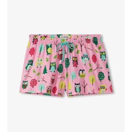Little Blue House by Hatley Women's Pajama Shorts, Owls, Medium