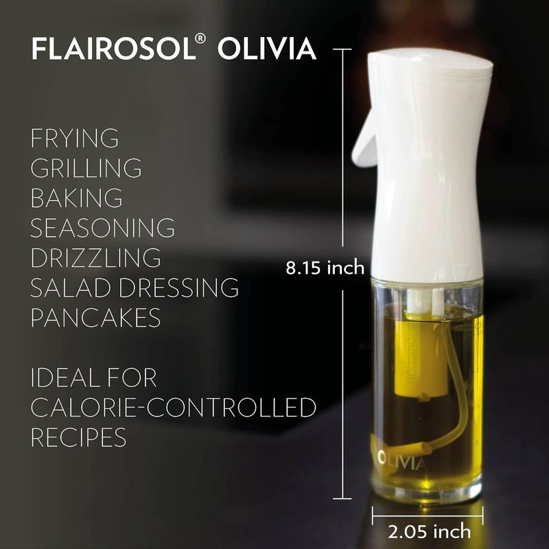FLAIROSOL OLIVIA. The Original Advanced Oil Sprayer for Cooking, Kitchen,