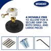 Megacast Hand Free Universal Work Holder, Peg Clamp Base Vise
