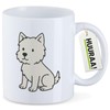 Huuraa Tasse West Highland White Terrier Comic Westie Geschenk 330ml