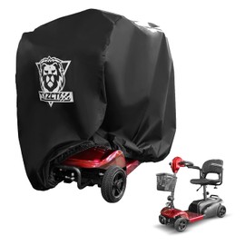 XYZCTEM 600D Waterproof Scooter Cover Black Power Assisted Mobility Scooter Cover (48 inch Length)