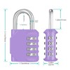 ZHEGE Combination Lock Padlock 4 Digit Padlock Numbers for Gym,