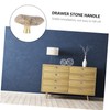 Outanaya 1pc Unique Stone Pull Handle Replacement for Cabinet and