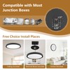 4PK 12 Inch LED Flush Mount Ceiling Light,24W, 2520LM, 3000K/4000K/6000K