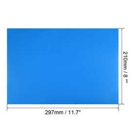 uxcell 2 Pcs Dry Erase Magnetic Strip 11.7" x 8" Magnetical Sheet Labels Stickers Writable Blue for Whiteboards Refrigerator and Crafts