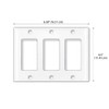 WIRESTER 6.38 inch x 4.5 inch Triple Gang Decorator Light