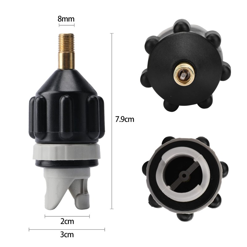 Pack of 2 SUP Pump Adapter, Portable Valve Adapter for
