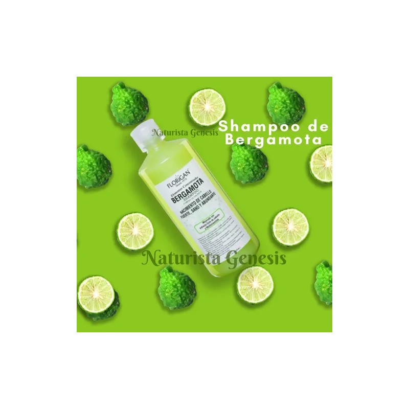Shampoo Bergamota Florigan Crecimiento del Cabello Bergamot Hair Growth Shampoo,
