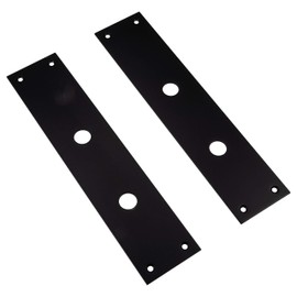 Gedotec Orlando Door Handle Set Stainless Steel Door Fitting Stainless Steel Door Handle Matte Black Door Sign Toilet Bathroom DIN Standard Germany 1 Pair Renovation Fitting with Mounting Material