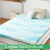 Sweet Furniture Memory Foam Bed Topper with Cooling Gel Swirl